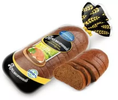 Хлеб ароматный с солодом и кориандром нарезанный 400г коломенское