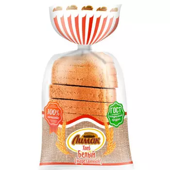 Хлеб белый нарезанный 500г Лимак