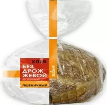 Хлеб бездрожжевой пшеничный на молочной закваске нарезанный 300 г экохлеб