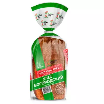 Хлеб богородский нарезанный 650г Свежий хлеб