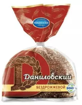 Хлеб Даниловский бездрожжевой нарезанный 350 г Коломенское