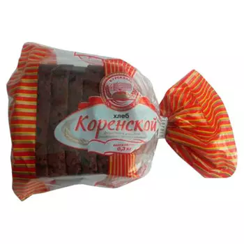 Хлеб коренской нарезанный 300г Курскхлеб ОАО