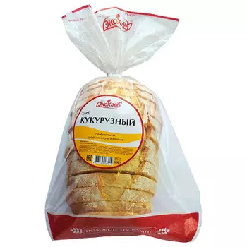 Хлеб кукурузный нарезанный 250г экохлеб