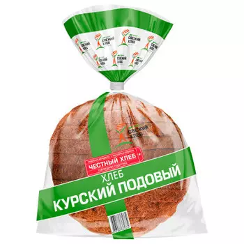 Хлеб курский подовый нарезанный 650г Свежий хлеб