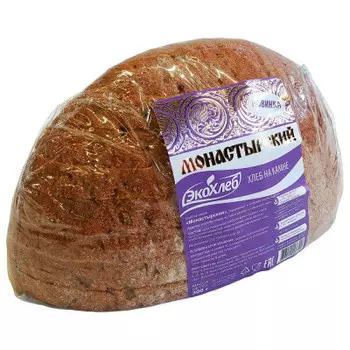 Хлеб на камне монастырский нарезанный 300г экохлеб