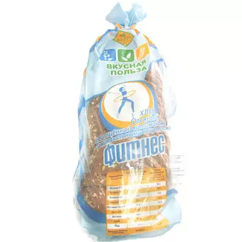 Хлеб овсяный фитнес нарезанный 380г Колос