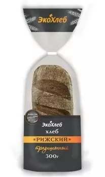Хлеб рижский традиционный нарезанный 300 г экохлеб