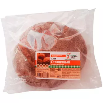 Хлеб столичный подовый 650г Свежий хлеб