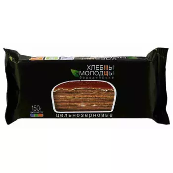 Хлебцы Бородинские Молодцы цельнозерновые 150г