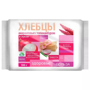 Хлебцы Di&amp;Di амарантовые с луком 100г без глютена