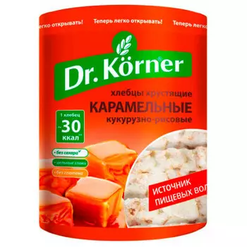 Хлебцы Dr.Korner 90г карамельные кукурузно рисовые хлебпром