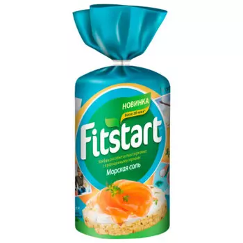 Хлебцы Fitstart рисовые 90г морская соль