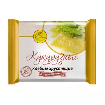 Хлебцы Шугарофф 60г кукурузные безглютеновые