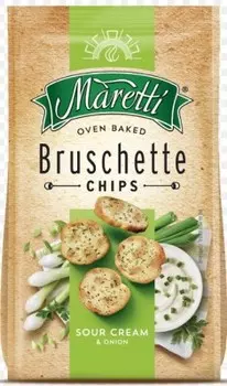 Хлебные ломтики маретти 70 г сметаны и лука