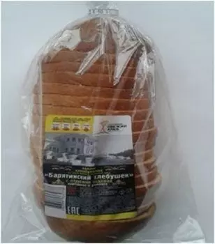 Хлебушек барятинский с отрубями подовый нарезанный 400 г свежий хлеб