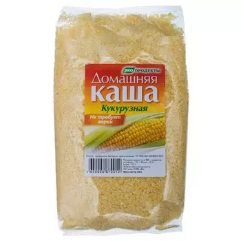 Хлопья домашняя каша 150 г кукурузная б/п экопродукты