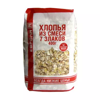 Хлопья Европа 7 злаков 400г