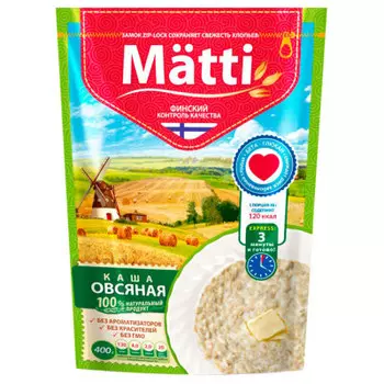 Хлопья матти 400 г овсяные