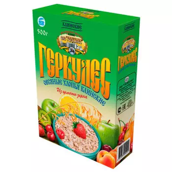 Хлопья овсяные 500 г клинские геркулес