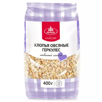 Хлопья овсяные Агро-альянс 400г геркулес м/у