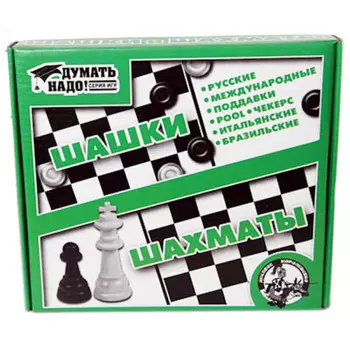 Игра настольная шашки/шахматы р41646