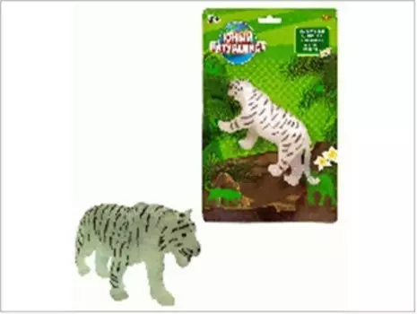 Игрушка абтойс юный натуралист животные тигр белый pt-01178