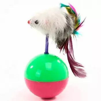 Игрушка для кошек Европа мячик с мышкой 5,5х11см ks3001