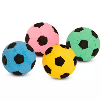 Игрушка для кошек мячик зефирный одноцветный