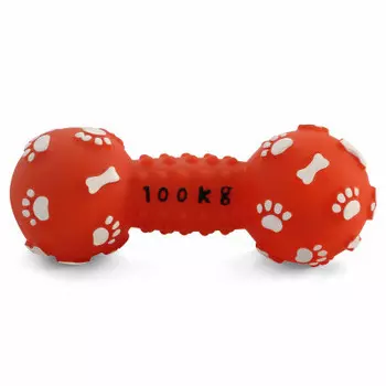 Игрушка для собак триол гантель с лапками и косточками винил 180 мм 73067 99759837