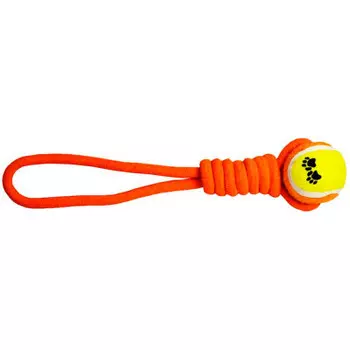 Игрушка для собак триол веревка-канат узел и мяч 35 см 12111066