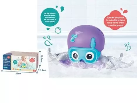 Игрушка для ванны осьминог в/к 22*11, 2*10 см 2087303
