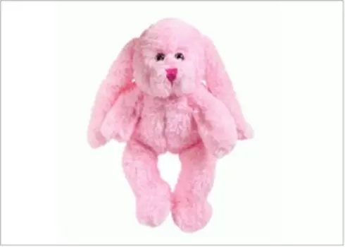 Игрушка мягкая абтойс кролик 15 см розовый