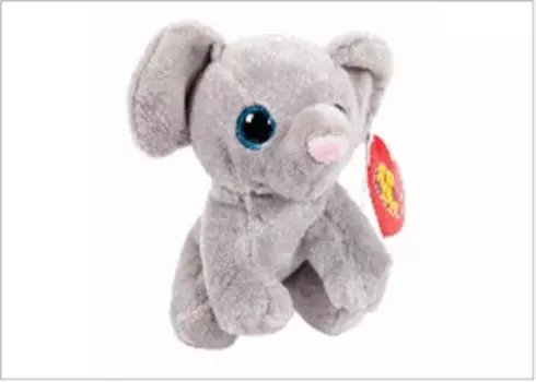 Игрушка мягкая абтойс слоник 14 см