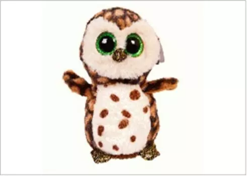 Игрушка мягкая абтойс совенок 15 см коричневый m0036