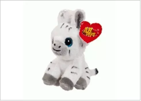 Игрушка мягкая абтойс зебра 14 см