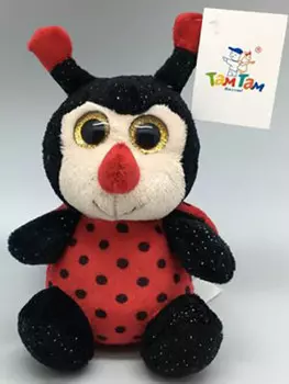 Игрушка мягкая божья коровка 12*10*9см мн17529р