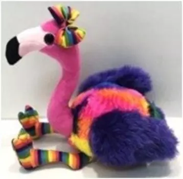Игрушка мягкая фламинго с бантом 28*37*18 см разноцветный dt180915