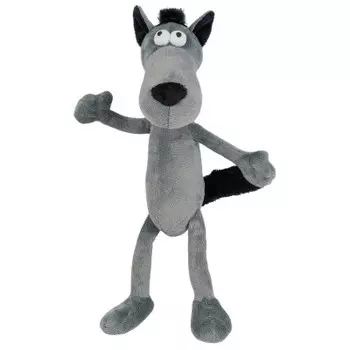 Игрушка мягкая гнутики волчок-серый бочок 22см в/к mt-042018-3-22