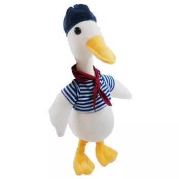 Игрушка мягкая хуада гусь 50 см галстук красный mg796