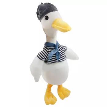 Игрушка мягкая хуада гусь 50 см галстук синий mg796