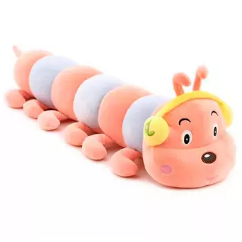 Игрушка мягкая Хуада гусеница 110см розовый mg743