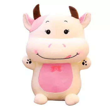 Игрушка мягкая Хуада коровка 40см розовый mg723