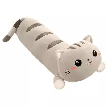 Игрушка мягкая хуада кот 100 см серый mg793