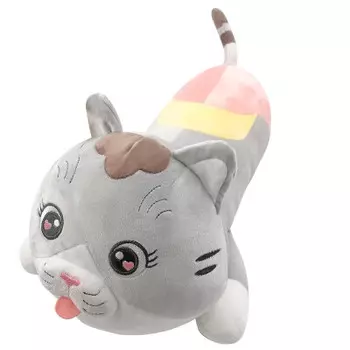 Игрушка мягкая хуада кот 68 см серый mg769