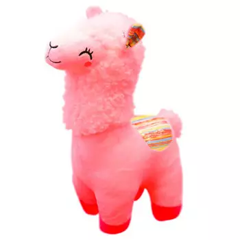 Игрушка мягкая Хуада лама 27*18см розовый mg729