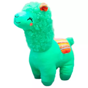 Игрушка мягкая Хуада лама 27*18см зеленый mg729