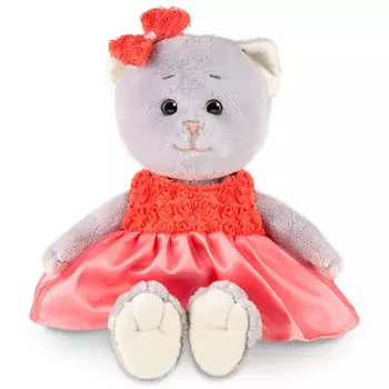 Игрушка мягкая колбаскин/мышель мышель в красном платье 20 см в/к mt-mrt062003-20