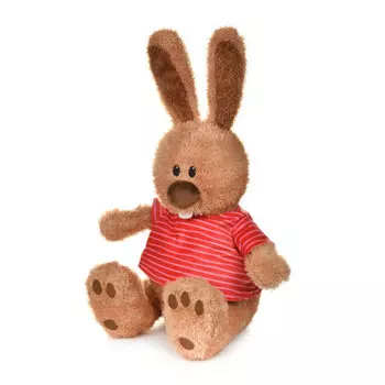 Игрушка мягкая кролик ушастик в маечке 25см mt-051804