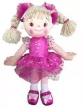 Игрушка мягкая кукла тряпичная ирина-балерина 35 см с6946