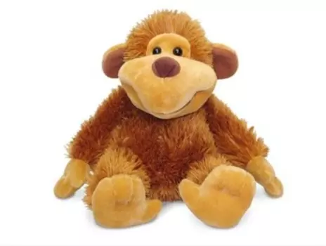 Игрушка мягкая лава обезьянка коричневая музыкальная л8740